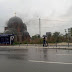 Unbelievers-savages set fire to the temple "Christ the Savior" Serbian Orthodox church in Pristina in Kosovo and Metohija (Photo)