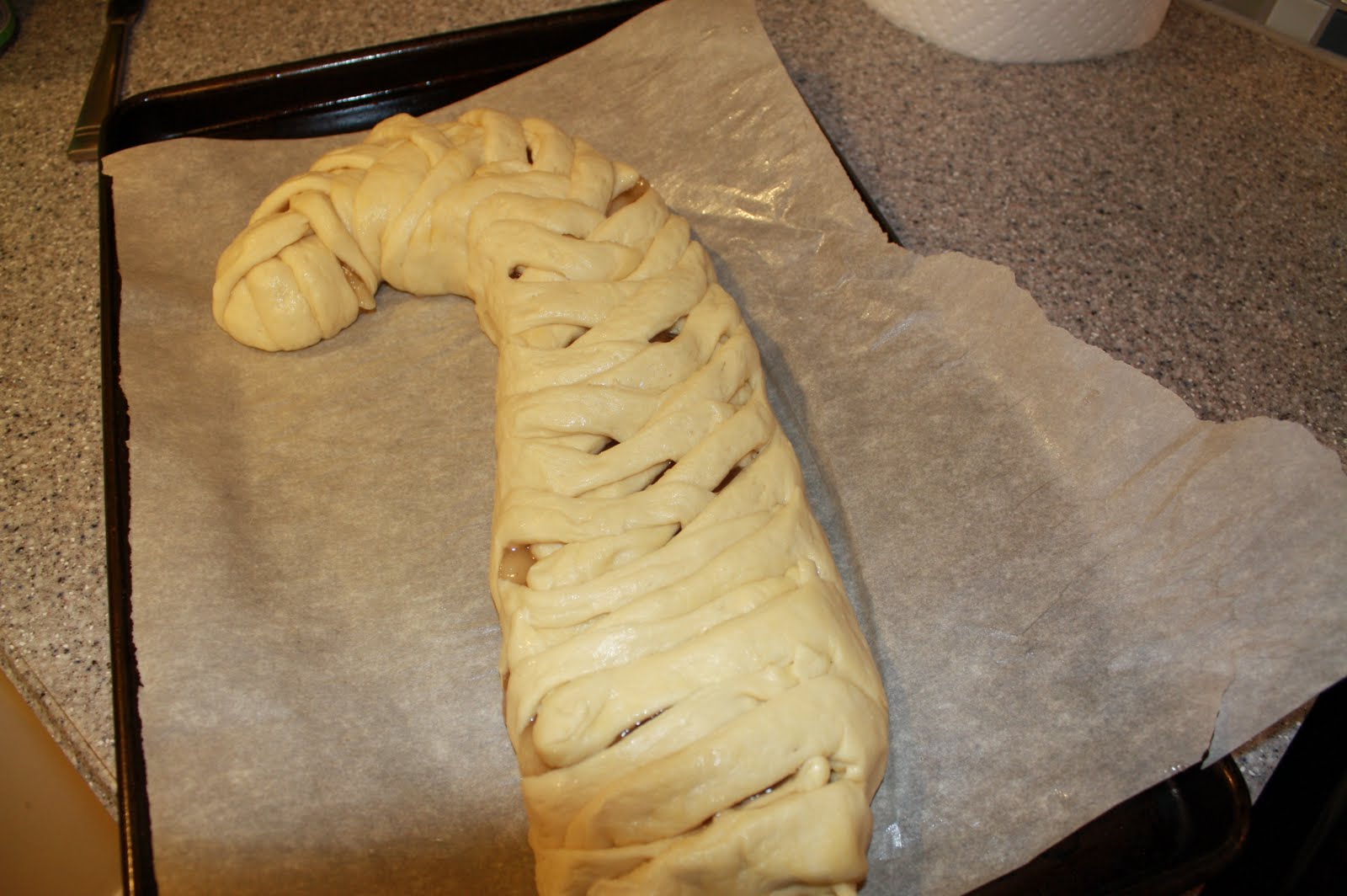 In The Kitchen With My Little Monkeys Candy Cane Shaped Bread