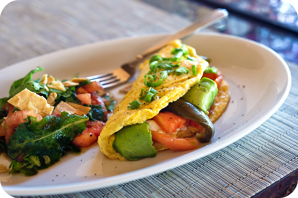 Raw Temptations Smoked Salmon Omelette