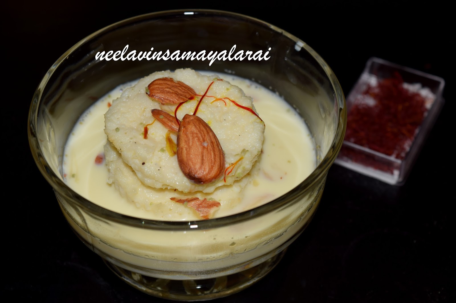 Neelavin Samayalarai Easy Rasmalai with Ricotta Cheese ( ரிக்கோடா சீஸ்