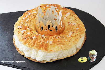  Roscón de Reyes de Hojaldre Relleno de Nata (crema de leche)