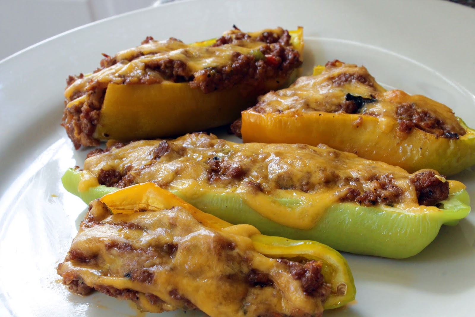 Banana peppers galore! (Low Carb Stuffed Banana Peppers) - My Sh*tty