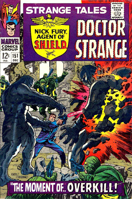 Strange Tales v1 #151 nick fury shield comic book cover art by Jim Steranko Strange Tales v1 #151 nick fury shield comic book cover art by Jim Steranko