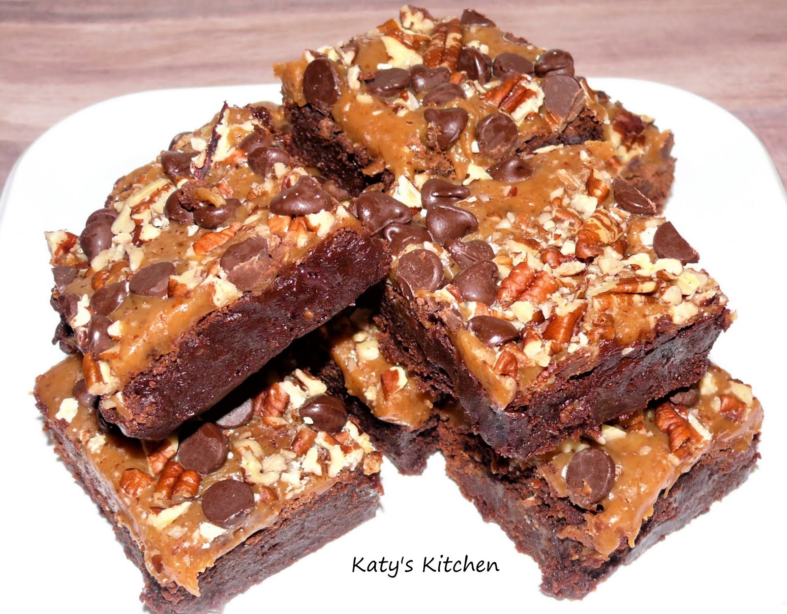 Katy's Kitchen Turtle Brownies