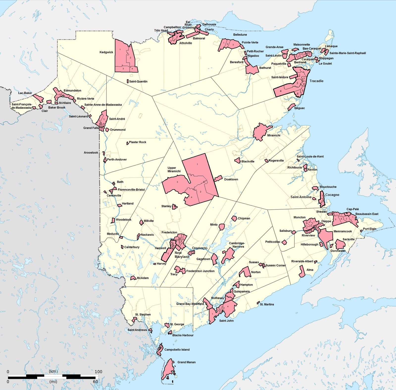 Canadian Election Atlas New Brunswick municipal elections today