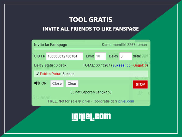 Script Auto Invite / Undang Semua Teman ke Fanspage - igniel.com Script Auto Invite / Undang Semua Teman ke Fanspage - igniel.com