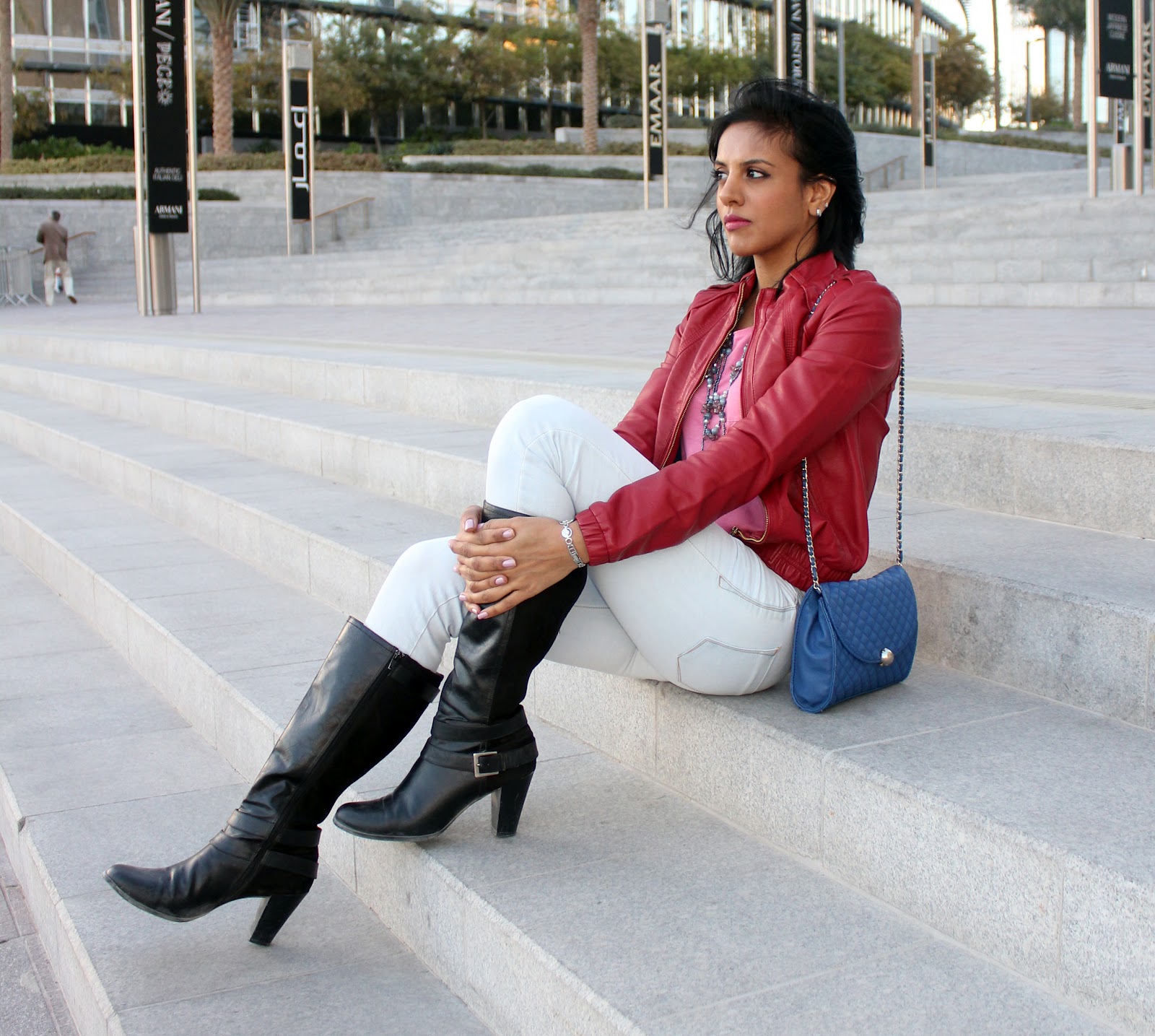 Dubai outfit ChallengeDay 3. These Boots Were Made For Walking. The