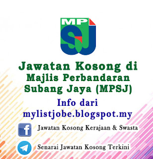Jawatan Kosong di Majlis Perbandaran Subang Jaya (MPSJ) 