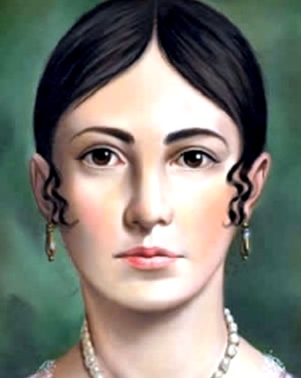 Leona Vicario Dibujo de Leona Vicario de frente