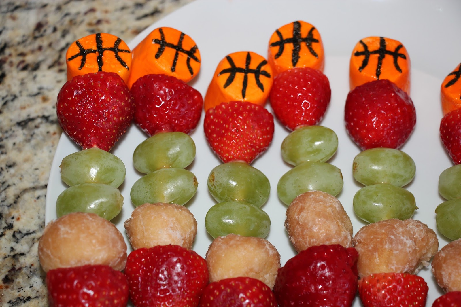 Confessions of a Sports Mama Team Mama Idea Basketball Breakfast Kabobs