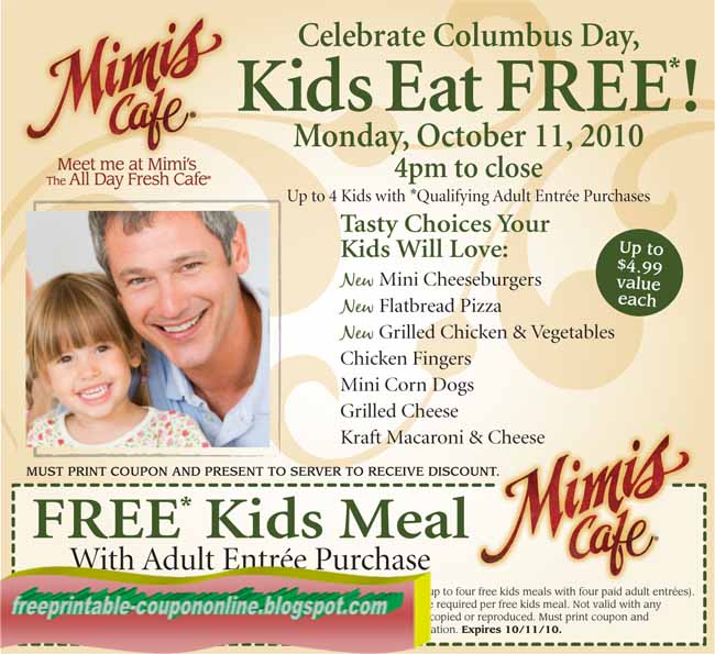 Mimi's cafe coupons 2019