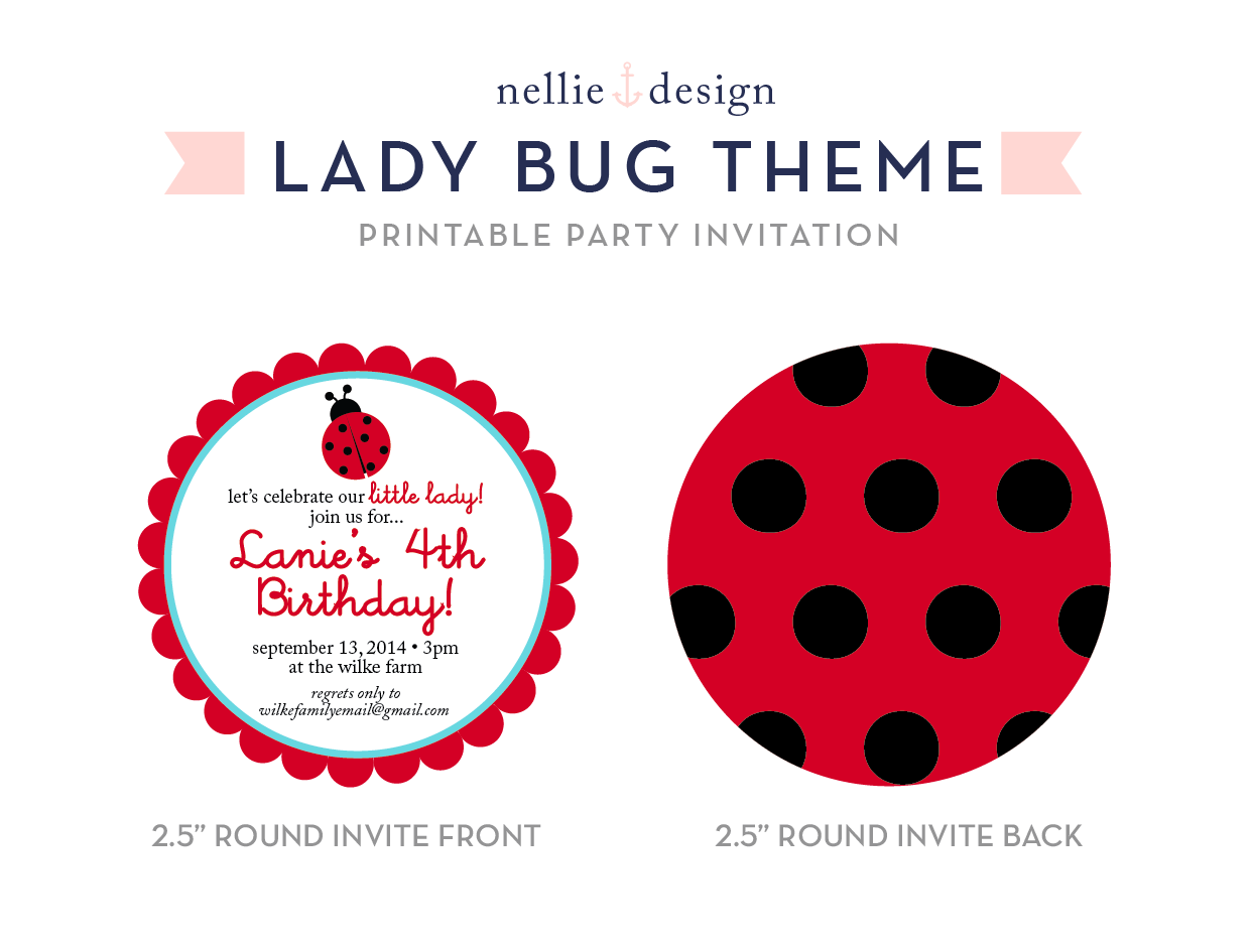 Nellie Design: Lady Bug Party