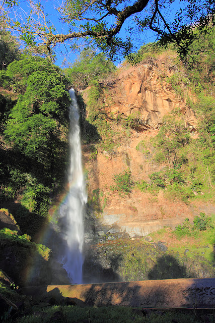 Rainbow over the Ogi waterfall