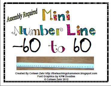 The Teaching Chameleon: Negative Number Line