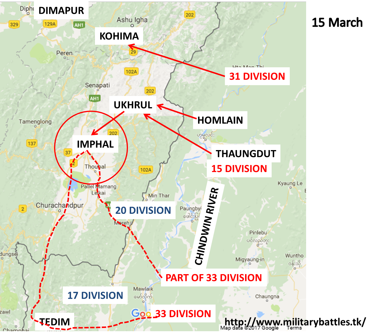 Military Battles MILITARY BATTLES BATTLE OF IMPHAL KOHIMA