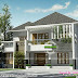 2488 sq-ft 4 bedroom modern sloping roof house