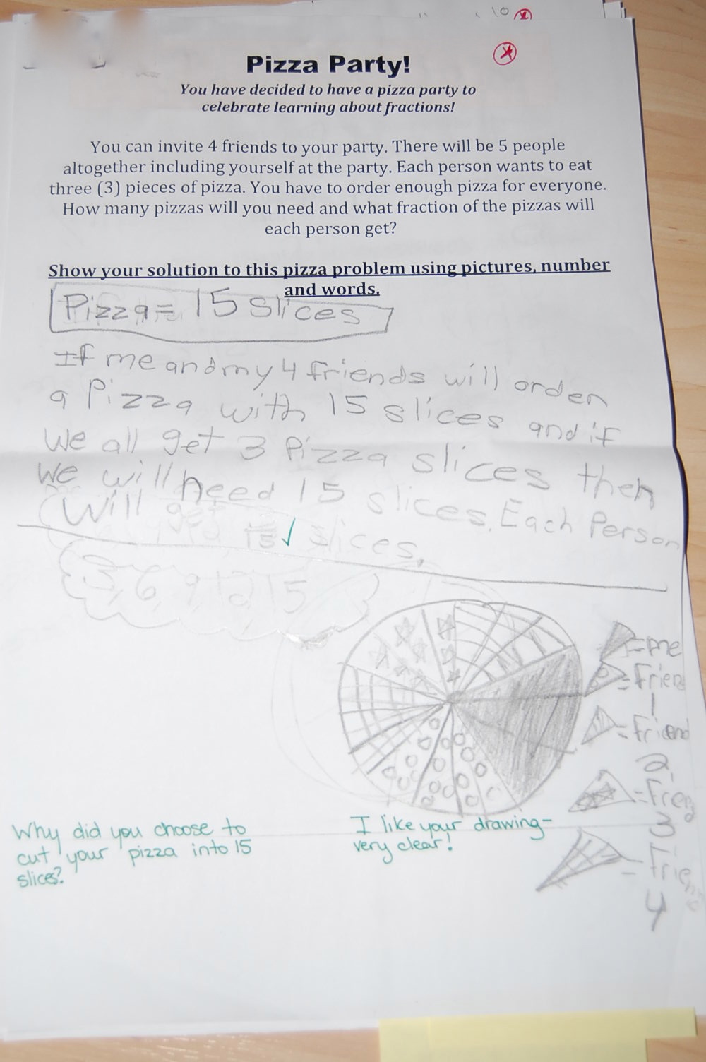 Thinking of Teaching: Fractions Part 2- Problem Solving and Math Talk