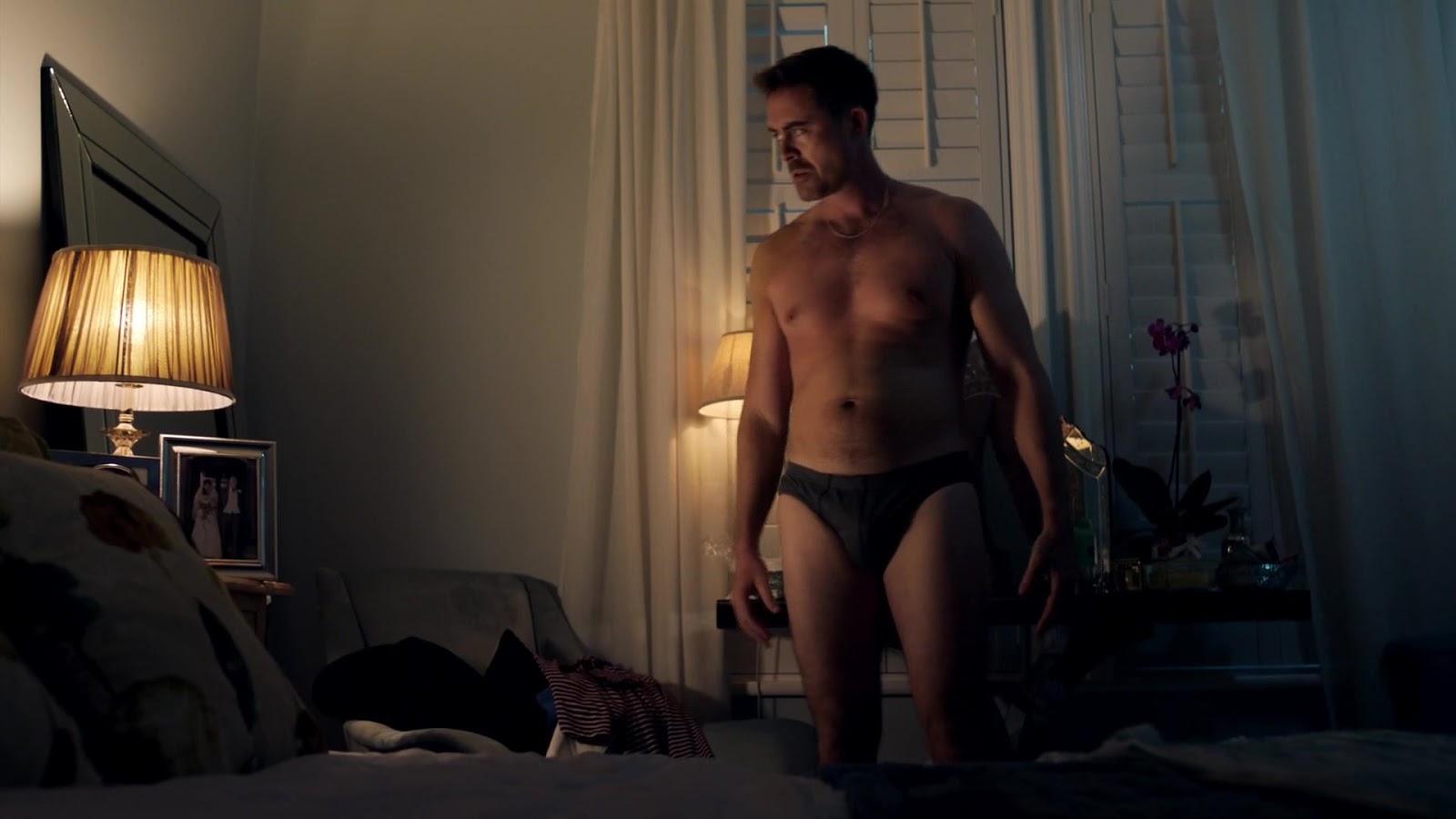 ausCAPS: James Murray shirtless in Age Before Beauty 1-01 Episode #1.1