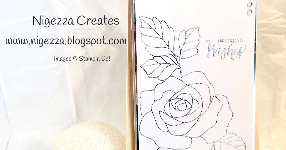 Nigezza Creates Heat Embossed Wedding card How to rectify mistakes!