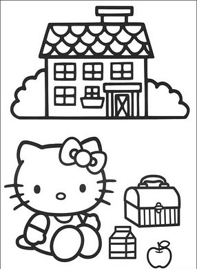 imagens hello kitty no natal pintar Desenhos Preto e Branco hello kitty no natal Colorir