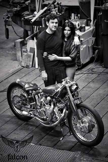 ian and amaryllis of falcon motorcycles | photo by lance dawes