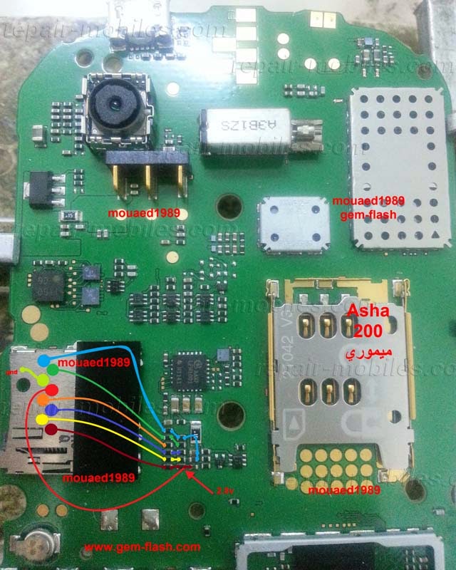 How to Repair Nokia Asha 201, 200 mobile phone Glotur