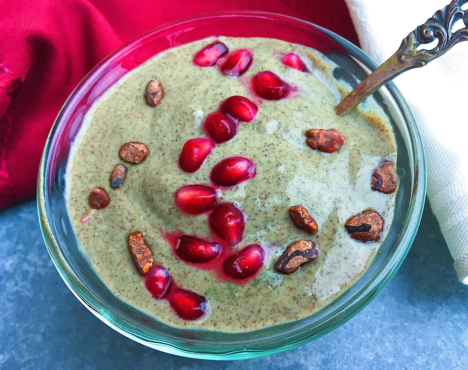 Creamy Spirulina Chia Seed Pudding (Gluten Free, Vegan)