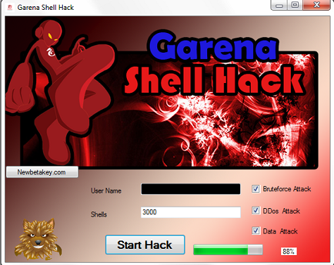 garena hack shell