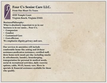 Four C's Senior CareLLC