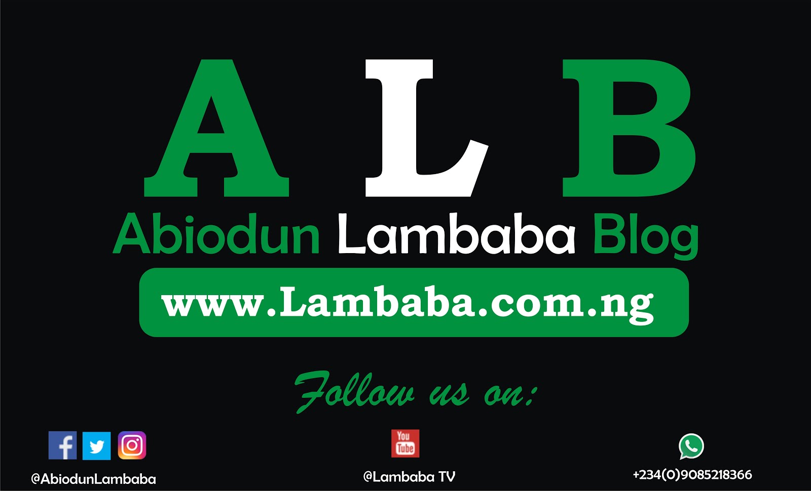 Abiodun Lambaba Blog
