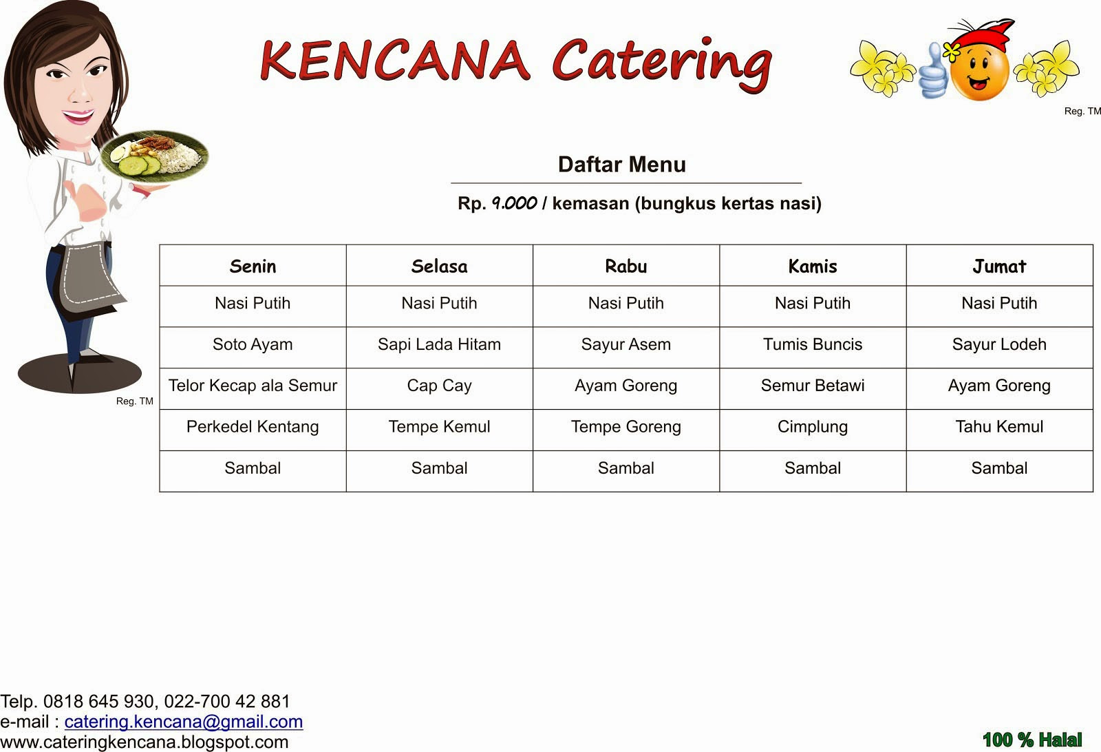 Catering Bandung Menu Rp. 9.000