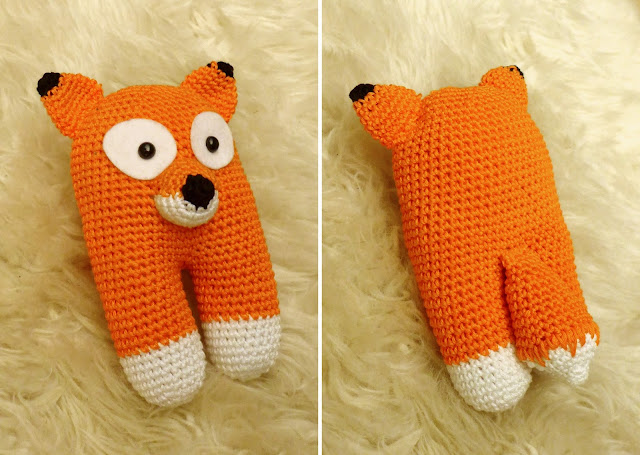 patron doudou crochet renard pattern crochet fox blankie
