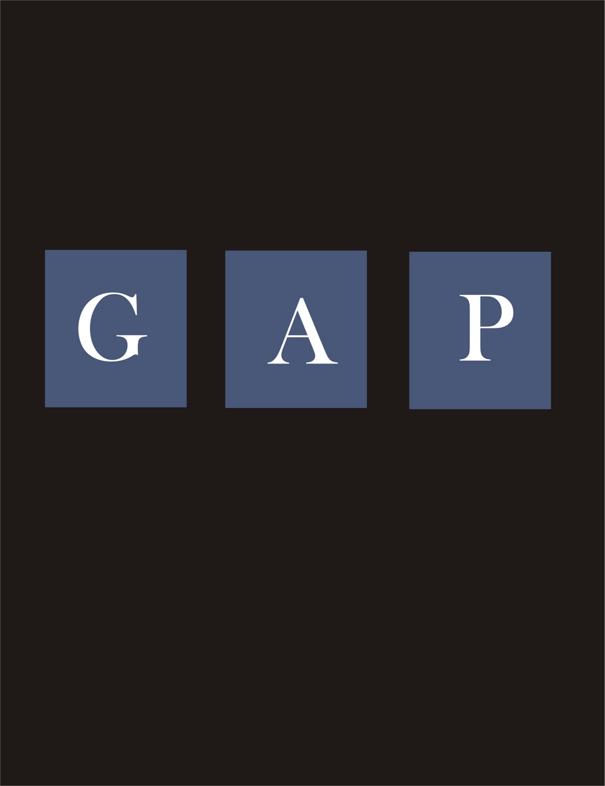 Gr 11 Graphics Class: GAP logo