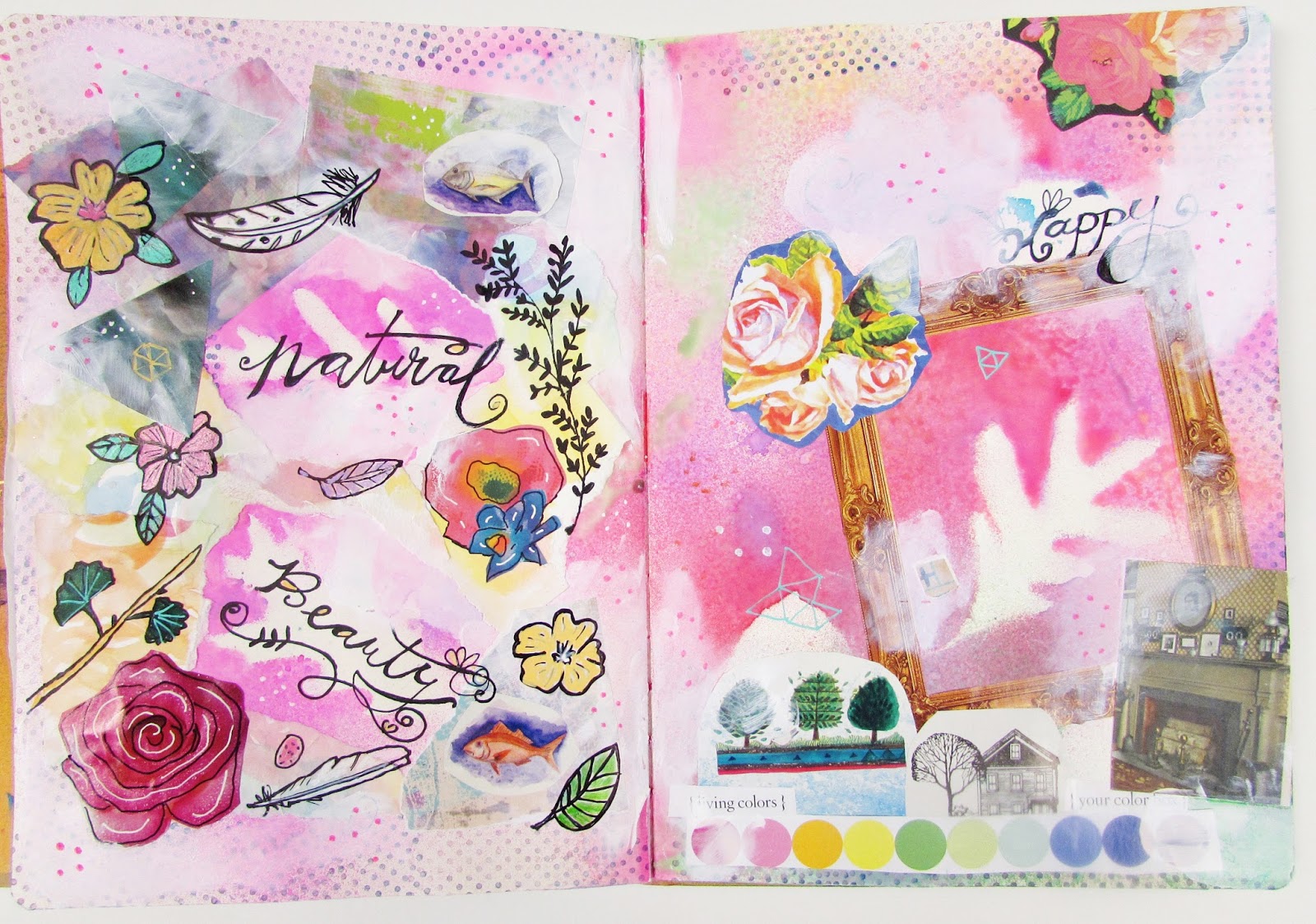 MultiLayered Art Journal Page Marcia Beckett