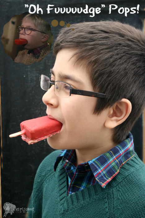 "Oh Fuuuuudge Pops" inspired by A Christmas Story for #FoodnFlix