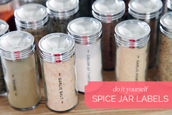 Spice Drawer Organization & Spice Jar Labels