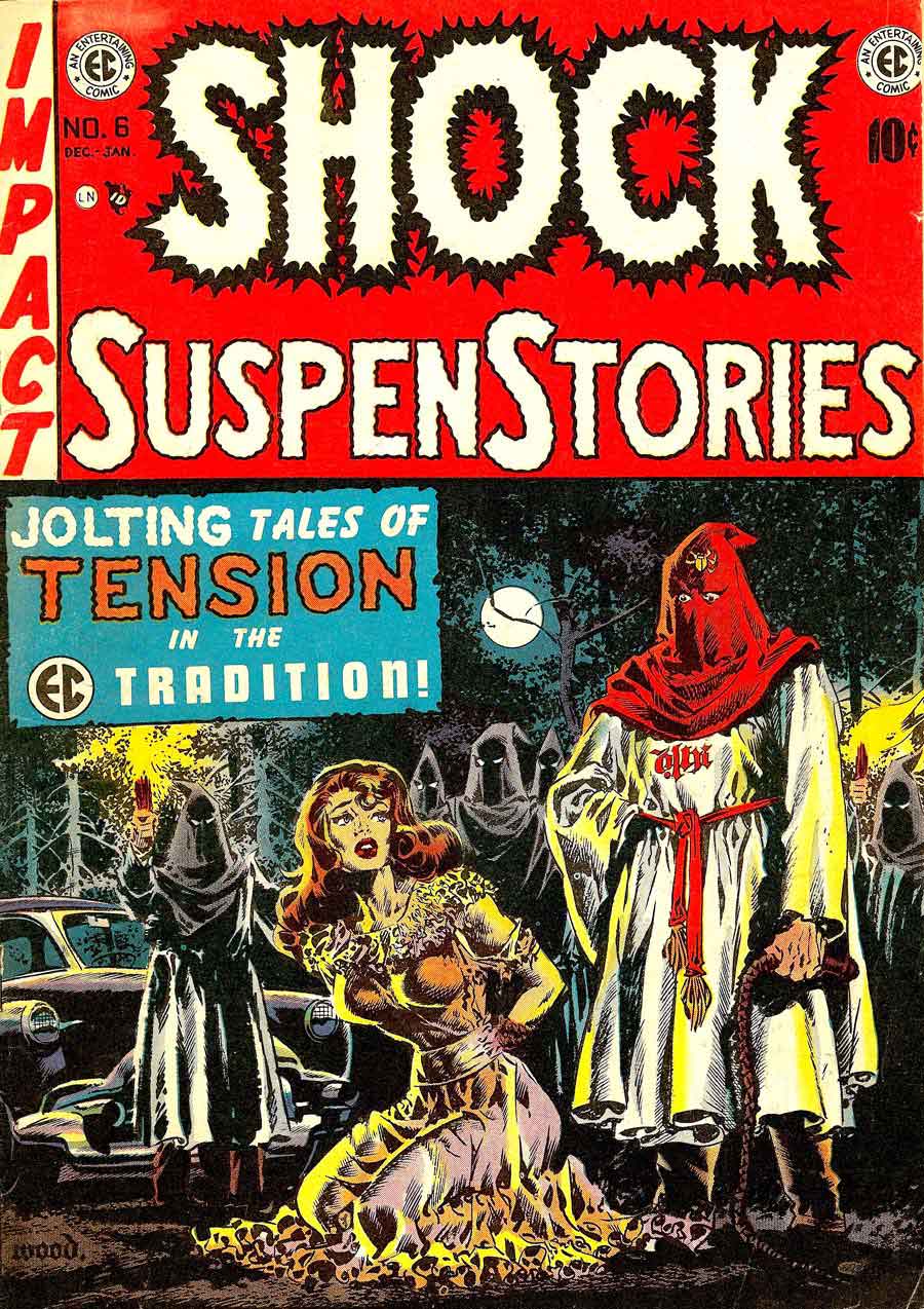 Shock Suspenstories #6 EC comic book cover by Wally Wood circa 1950s