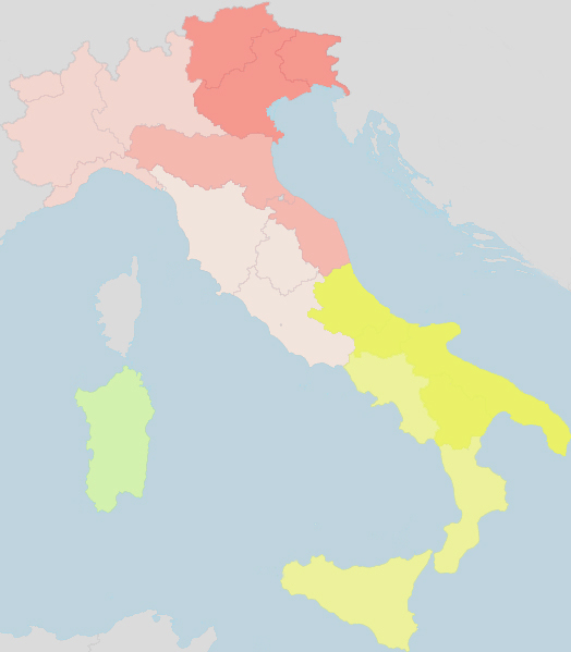 Anthro Italy : The invisible map of Italy - The phenotypes