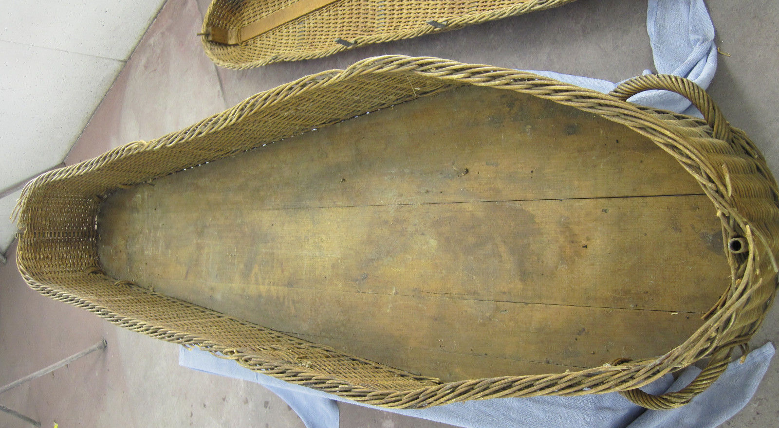 Halloweeniana Wicker Coffin/Casket "Cooling Box" (19th Century)
