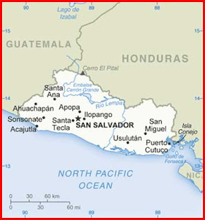 Gambar Peta kecil El Salvador