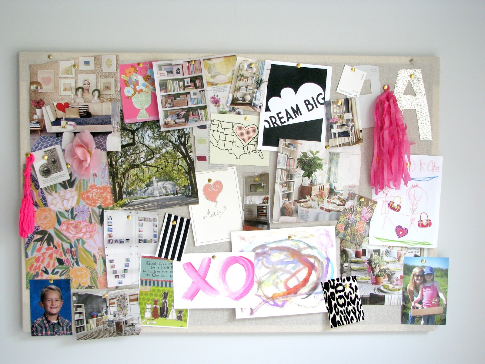 Life Love Larson Fabric Covered Pinboard life-love-larson-fabric-covered-pinboard
