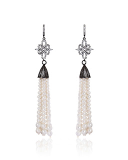 Tassel pearl drops by Anaqa Tassel pearl drops by Anaqa
