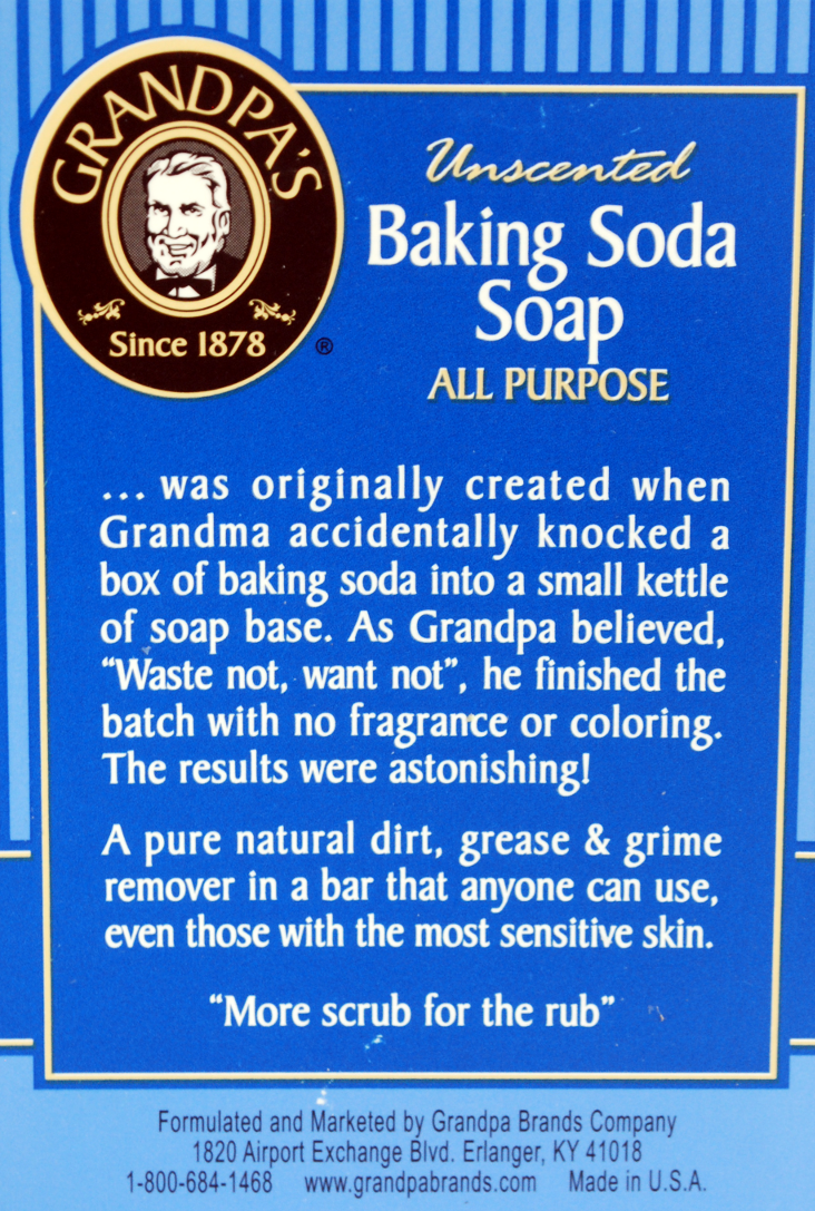 iHerb: Grandpa's Baking Soda Soap - hajusteeton ruokasoodasaippua