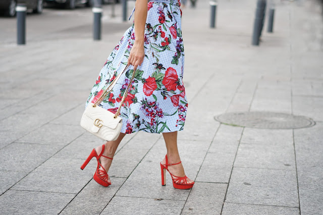 Floral&Gingham skirt! | MODA CAPITAL