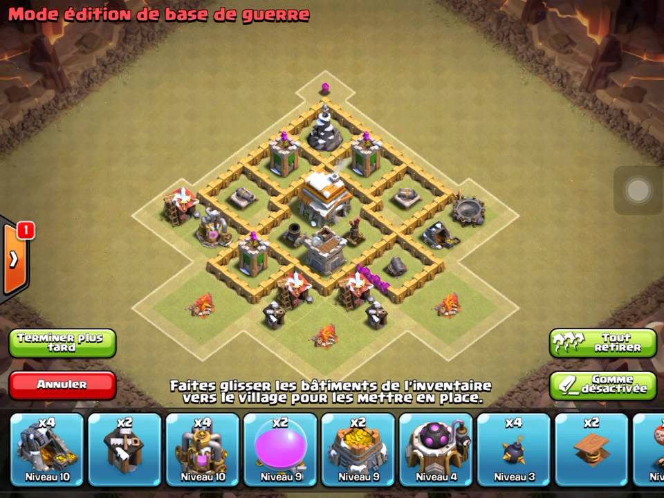 Faire un bon village hdv 5 YouTube