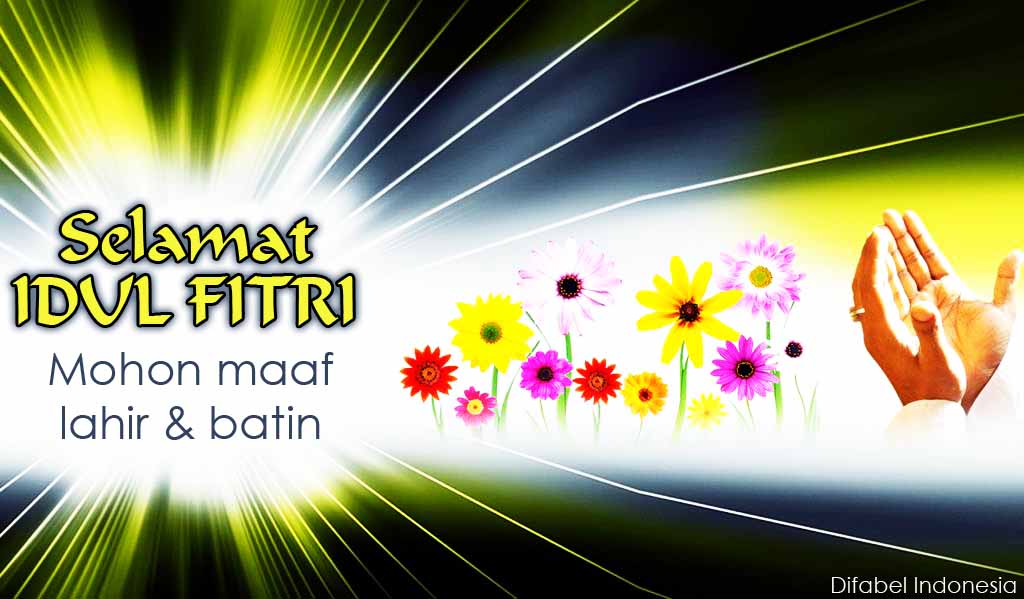 Difabel Indonesia Kartu Ucapan Lebaran Idul Fitri 2015 1436 H