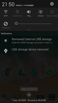 Mencabut flashdisk dengan kondusif di Android  Cara Eject USB OTG Oppo Supaya Data Tidak Corrupt