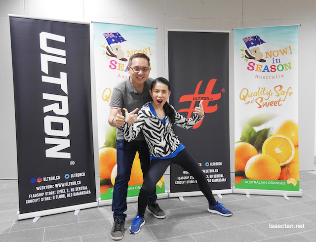 With Yoga instructor and blogger, Angeline Ong 