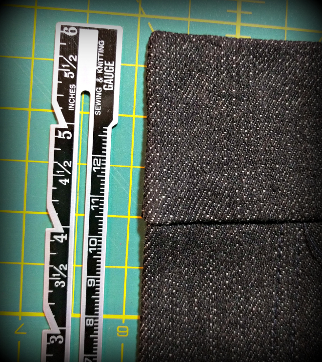 Use a seam gauge to turn sharp corners. Use a seam gauge to turn sharp corners.