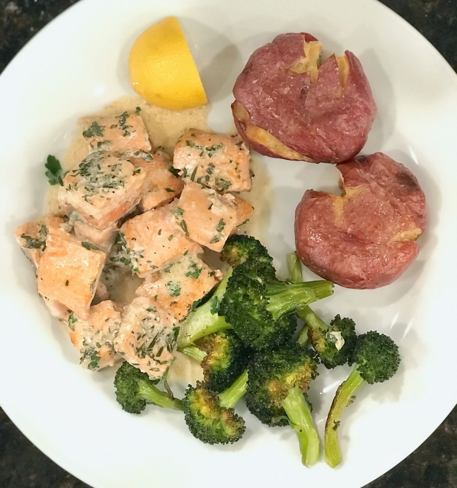 Creamy Herbed Salmon